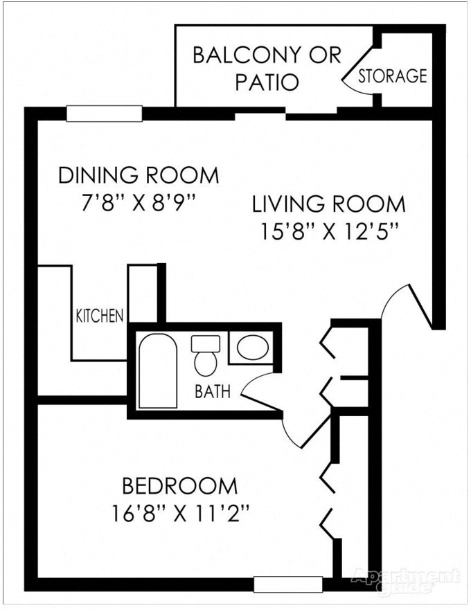 Pangea Hills One Bedroom Apartment Indianapolis